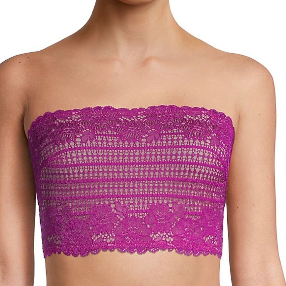 Free People Camila Strapless Lace-Contrast Bandeau